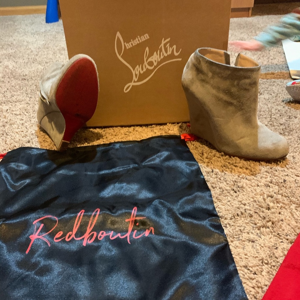 Loubiton bootie heels